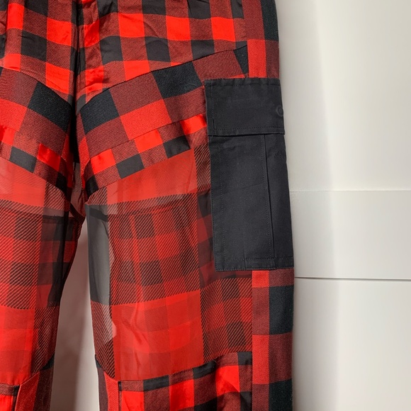 Sacai Buffalo Check Red Trousers - Picture 2 of 7